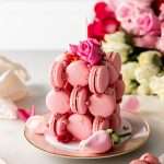 How to make a 3 tier macaron cube cake with a step by step recipe, instructions and a video included! These trendy macaron cube cakes are not only beautiful but perfect for gatherings and celebrations and much easier to assemble than they might look!
