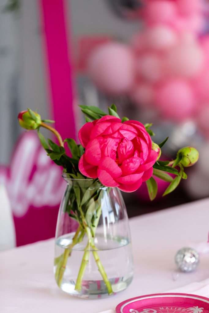 How to throw a Barbie Birthday Party, complete with pink Barbie decor, a life-size barbie box, custom barbie desserts, and details to highlight the iconic theme and movie. Links to all products shared in the post! 