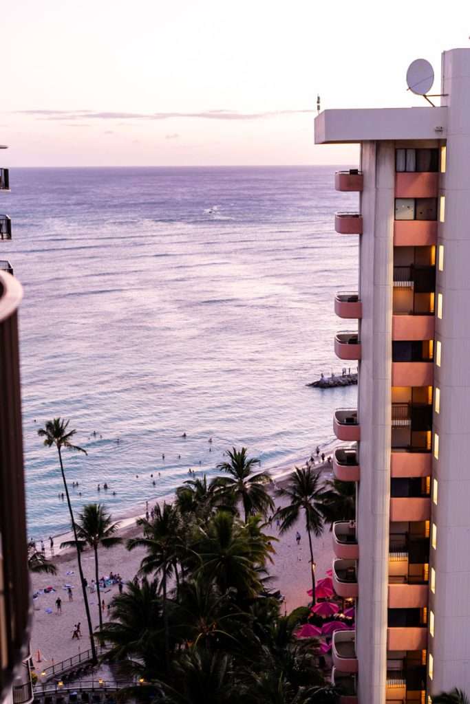 Traveling to Oahu and visiting Waikiki beach.