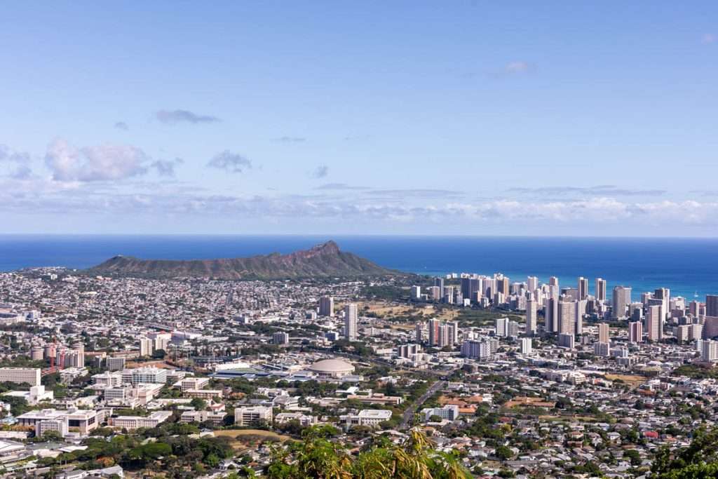 Views from Tantalus Lookout, Oahu Hawaii