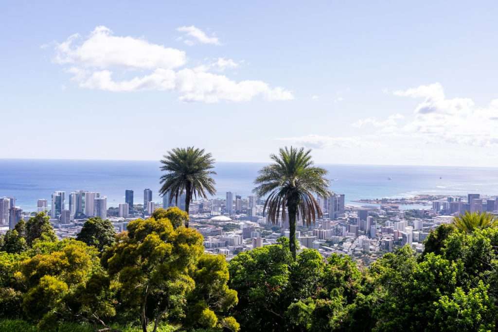 Views from Tantalus Lookout, Oahu Hawaii