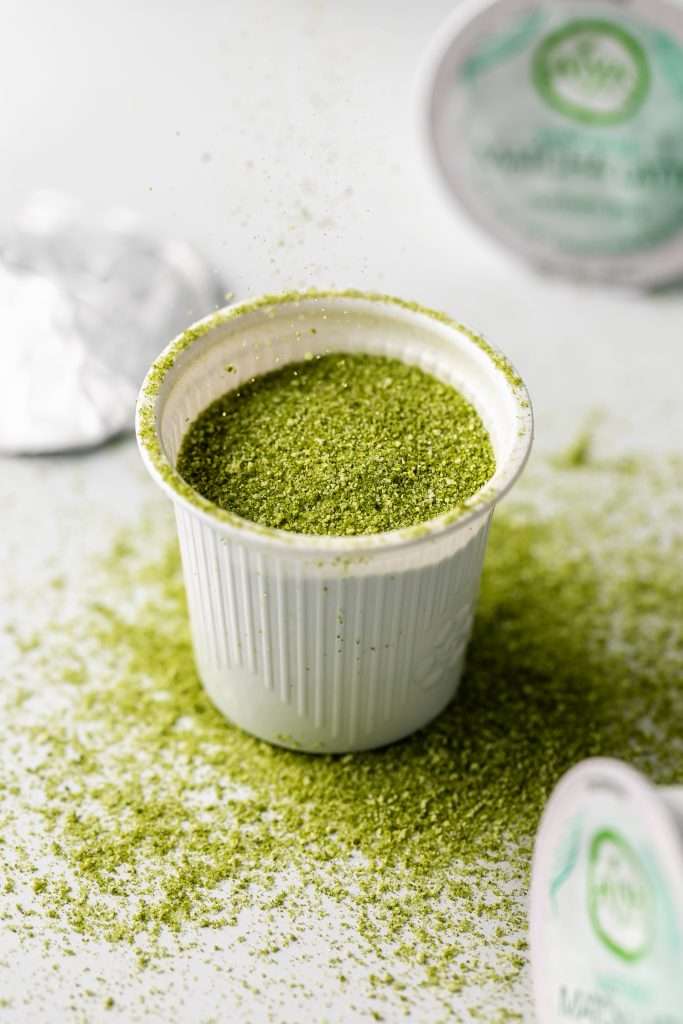 Matcha product photography - K cup - Aiya Matcha