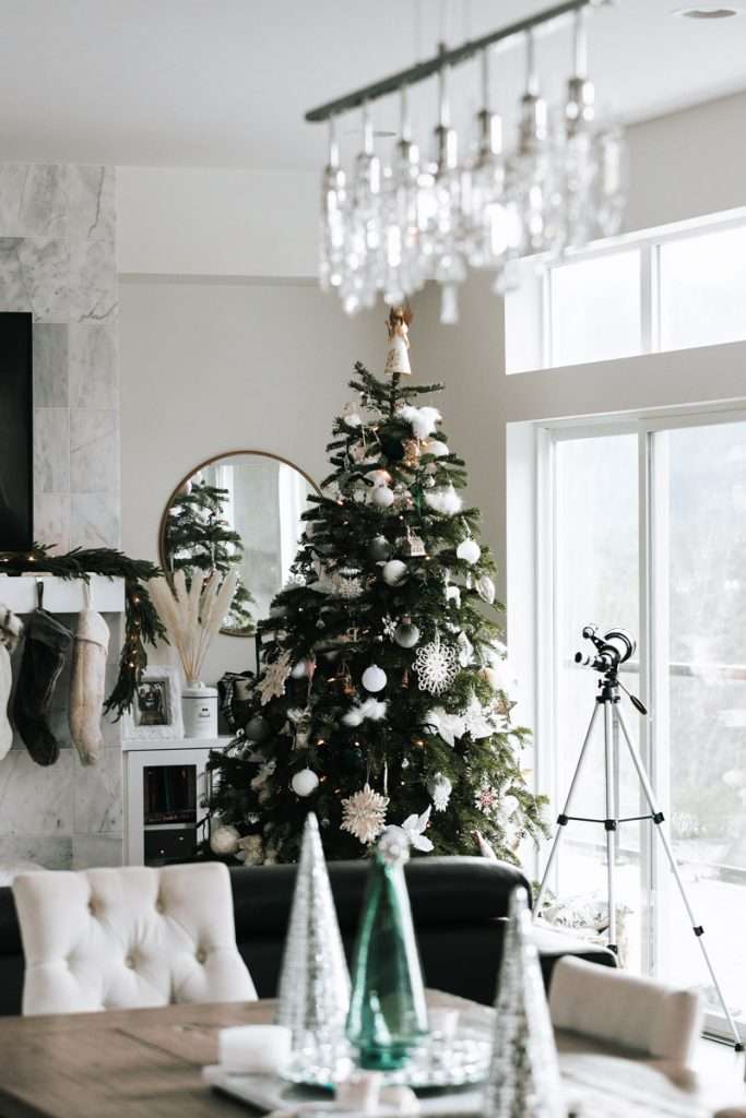 Christmas tree and home decorations for the holiday season.