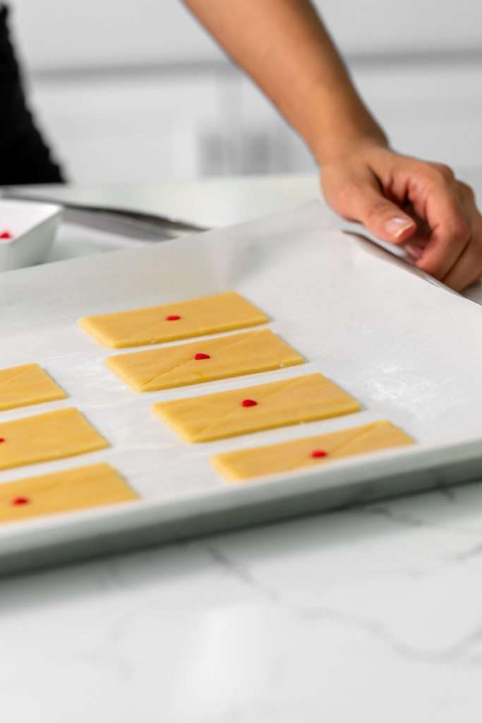 Love Letter Valentine's Day Sugar Cookies recipe, with easy and modern decorations. No icing required and perfect for gifting or for Valentine's and Galentine's Day celebrations and parties.
