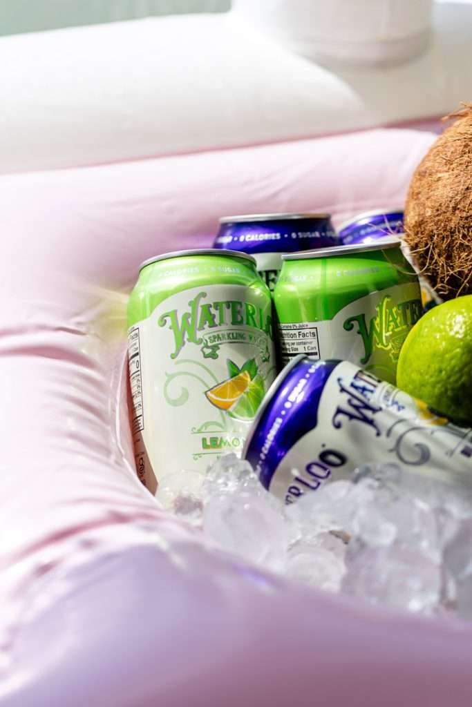 Party beverages for cabana themed pool party