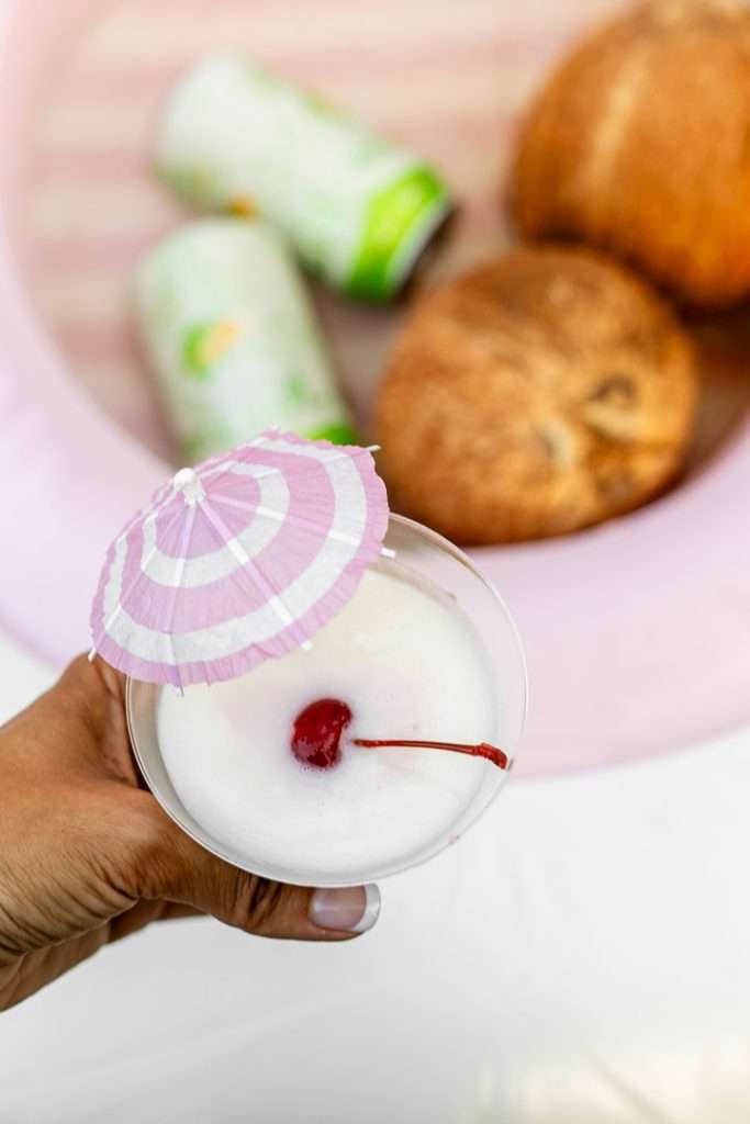 Virgin Pina Coladas for cabana themed pool party